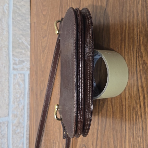 NWOT CAVALLINO BRIDLE BAG EQUINE MADE IN ITALY TEXTURED ECO EXTERIOR - Picture 3 of 10